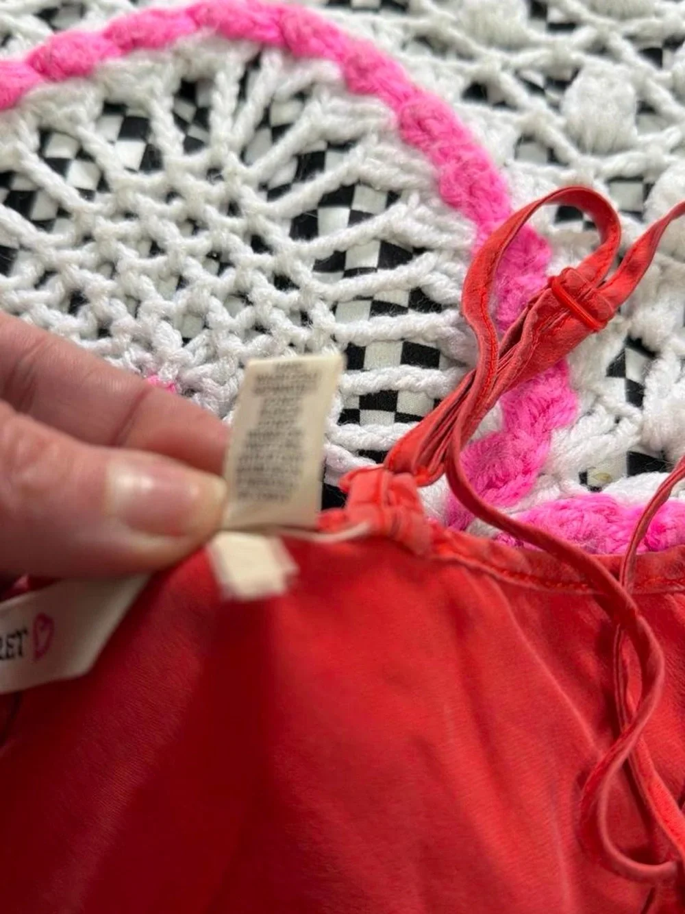 1997 Victoria's Secret Red 100% silk slip dress